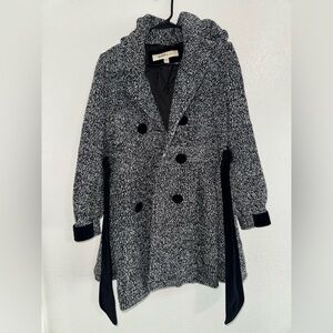 Laundry by Design Black and Gray Textured Coat